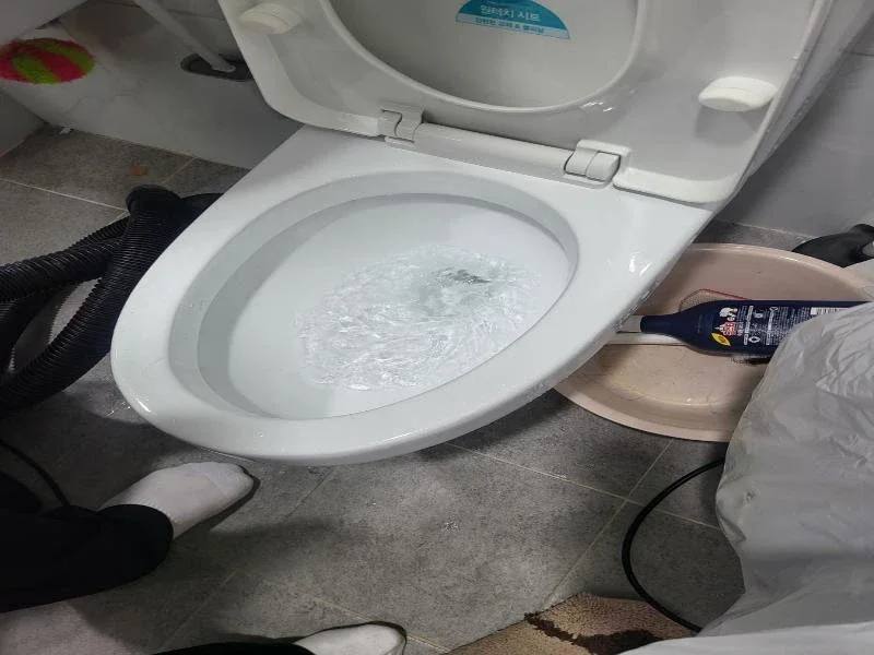 김포한강 변기막힘 작업사례 28